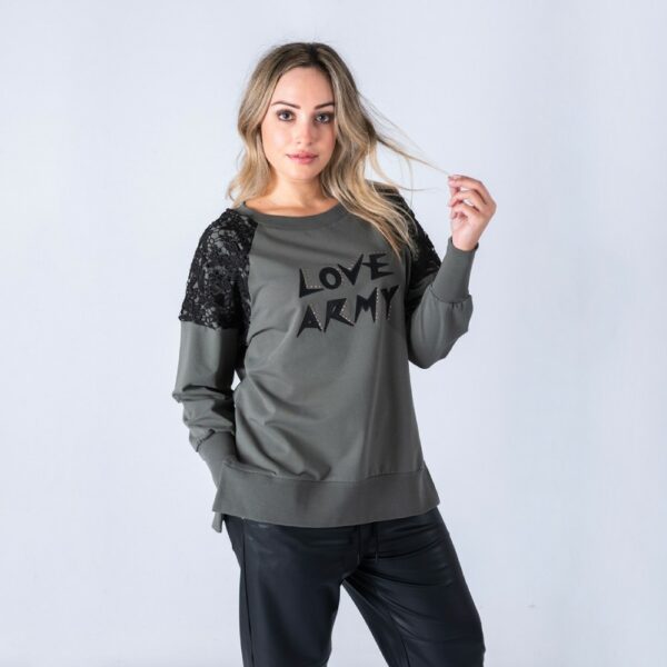 Sudadera love army