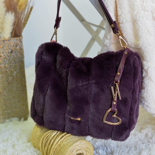 Bolso pelo morado