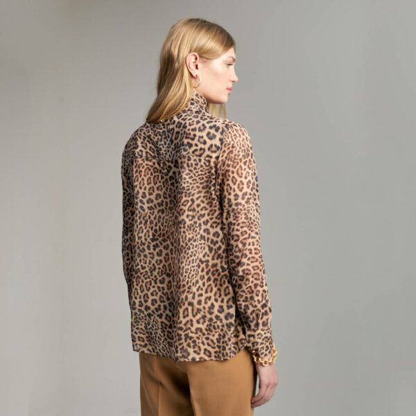 Camisa lazada leopardo