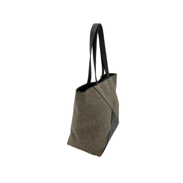 Shopper franela grande gris