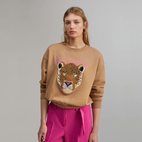 sudadera tigre camel