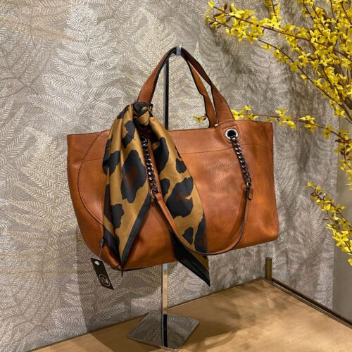 SHOPPER PIEL MARRON